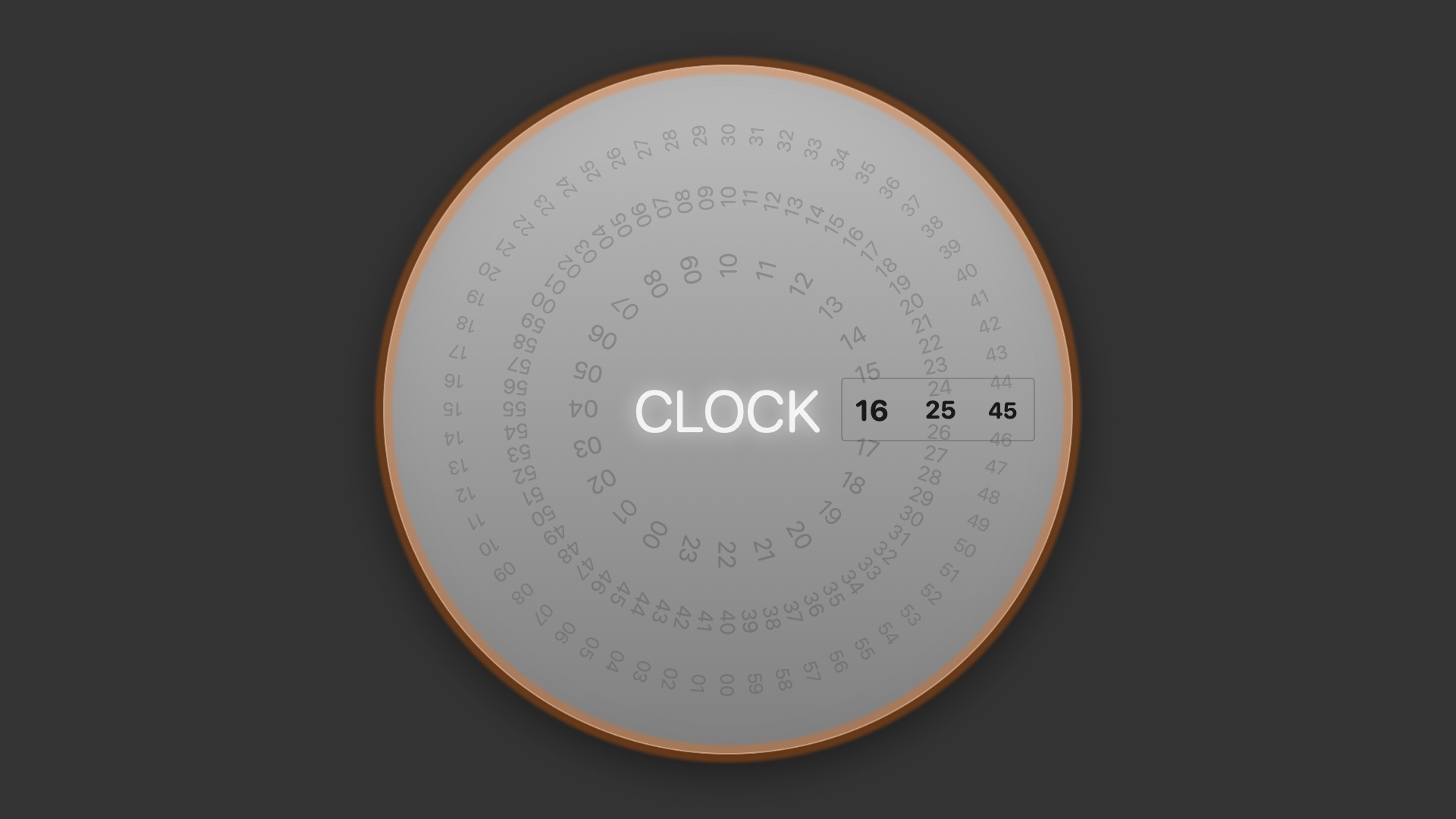 Rotating Clock Screensaver Preview